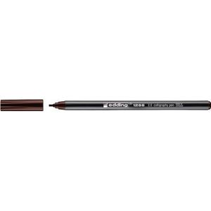 Edding - E-1255 Kalligrafie pen - Kleur 018 Bruin - 3.5mm - Platte punt