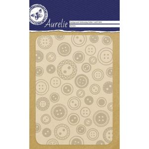AUEF1004 Aurelie - Achtergrond Embossing Folder - Buttons - 106x150mm - A6