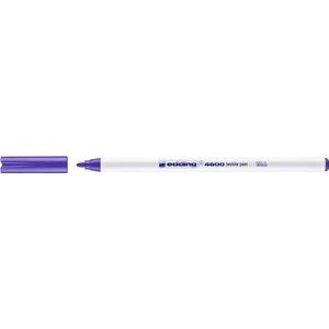 Edding - E-4600 Textielpen - Ronde punt 1mm - Kleur 068 Neon violet