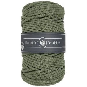 Durable - Braided - Kleur 402 Seagrass - 5mm dik - Bol 480gram - 100meter - Gerecycled katoen