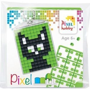 Pixelhobby - Startsetje medaillon - Zwarte Kat
