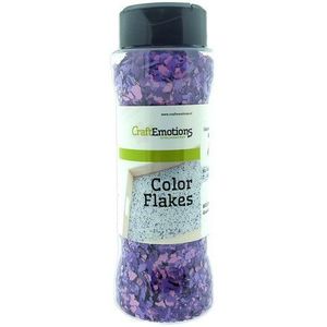 Craft Emotions - Color Flakes - Graniet violet - Pot 90 gram