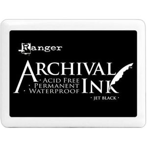 Ranger Archival Jumbo ink pad - Jet Black - Water proof