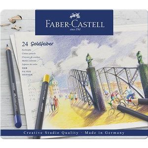 114724 Faber Castell - Goldfaber - Kleurpotloden - Blik 24st