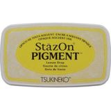 Tsukineko - Stazon Pigment inktkussen - 091 Lemon Drop - 75x35mm