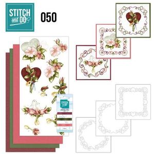 Stdo050 Stitch en do - Huwelijk pakket voor 3 kaarten om te borduren