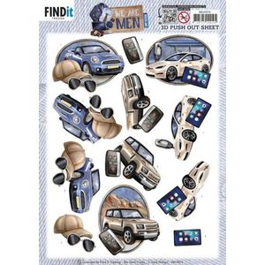 Cd12257 3D Knipvel van Amy Design - We Are Men - Cars - Mannen
