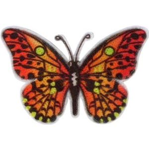 10348 Restyle Applicatie - Butterfly Orange / vlinder oranje - 50x30mm