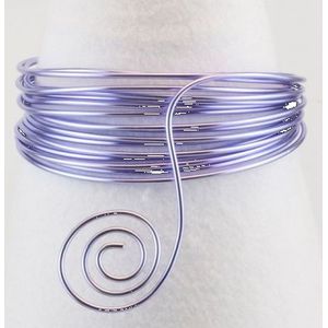 Aluminium wire - Soft lila - 2mm - 5meter