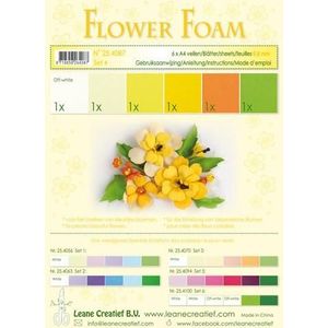 25.4087 Flower foam Geel - 6 vel A4