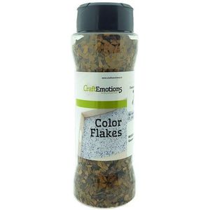 Craft Emotions - Color Flakes - Graniet bruin - Pot 90 gram