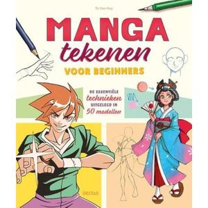 Boek - Manga tekenen voor beginners - 50 modellen - Ta Van-Huy - 21,5x25,5cm