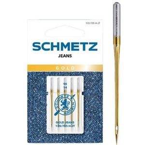Schmetz - Naaimachine naalden - Gold Jeans - 130/705 H-JT - 90/14 - Kaartje 5stuks