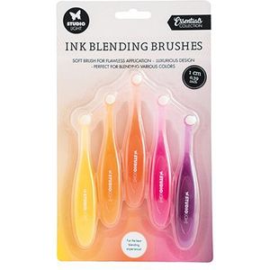 Sl-es-bbru03 Studio Light - Ink Blending Brushes nr03 - Borstelkop 10mm - Set 5st
