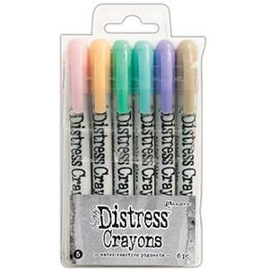 Tdbk51756 Ranger Distress Crayons - Set nr5 - 6 kleuren - Aquarelkrijtstiften