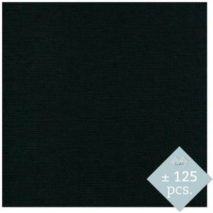 Linnenkarton 305x305mm - Kleur 31 zwart verpakt per 125vel - 240grams