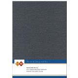 Kaartenkarton - Linnen structuur - Kleur 36 - Donker grijs - A5 - 250 grams - Verpakking 10 vel