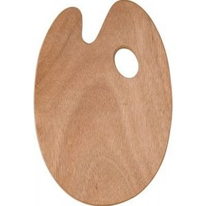 Houten palet ovaal 5mm dik - 27x41cm