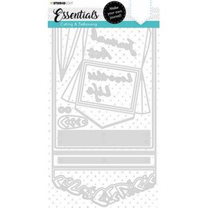 Sl-es-cd102 Studio Light - Snijmal Slimline Travel Journal Essentials nr102 - 150x289mm