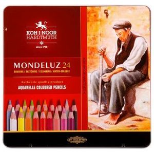 Koh-I-Noor - 3724 Mondeluz aquarelpotloden - Set 24st in blik
