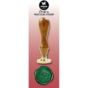 Sl-es-wax24 - Studiolight - Christmas - Wax Seal Stamp with handle - 25mm doorsnede - Fijne Kerst