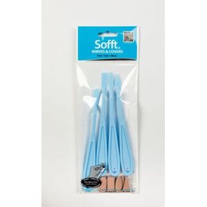 Sofft - Pan Pastel - CF-S65100 Knives & Covers - Mixed no.1-4 - 4 mesjes & 8 hoesjes