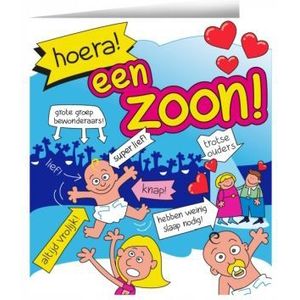 Wenskaart cartoon - Zoon
