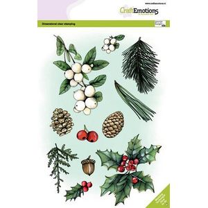 3011 Clearstamp A5 - Florestiek Kerst 1