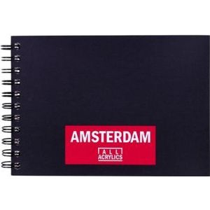 Talens Amsterdam - Blackbook A5 - Glad papier - 250grams - 30vel
