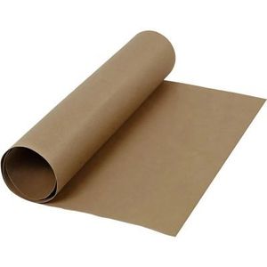 Faux Leather Papier - Rol 50x100cm - Donkerbruin - 350gr