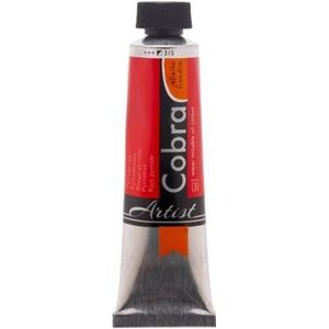 Talens - Cobra Artist - Watervermengbare olieverf - Kleur 315 Pyrrolerood - Tube 40ml