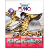 Fimo - Bladmetaal - Zilver - 14x14cm - 10 vellen