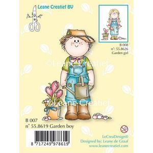 55.8619 Clearstamp Garden boy