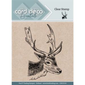 Cdecs116 Card Deco Essentials - Stempel - Christmas Deer 76x54mm