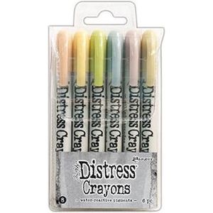 Tdbk51787 Ranger Distress Crayons - Set nr8 - 6 kleuren - Aquarelkrijtstiften