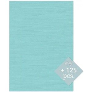 Carddeco - Kaartenkarton linnen A4 - kleur 28 Lichtblauw verpakt per 125vel