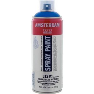Amsterdam Spray Paint - Acrylverf - Kleur 512 Kobaltblauw ultramarijn - Spuitbus 400ml
