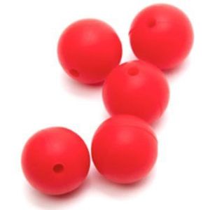 Siliconen kralen - 20mm - 5st - Kleur 722 Rood