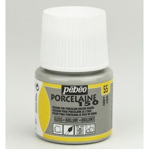 24055 Pebeo Porcelaine 150 - Kleur grijs - Plastic Flacon 45ml