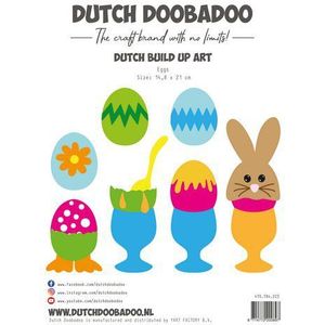 470784223 Dutch Doobadoo card art - Build up Eieren - A5 - 14,8x21cm