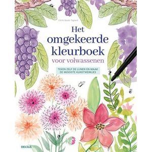 Boek - Het omgekeerde kleurboek voor volwassenen - Cecile Baude-Tagnard - 22,5x28cm