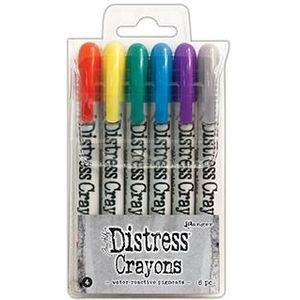 Tdbk51749 Ranger Distress Crayons - Set nr4 - 6 kleuren - Aquarelkrijtstiften