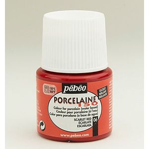 24006 Pebeo Porcelaine 150 - Kleur Scarlet - Plastic Flacon 45ml