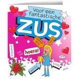 Wenskaart cartoon - Zus