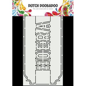 470713863 Dutch Doobadoo - Card Art A5 - Slimline Hoera