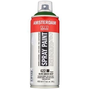 Amsterdam Spray Paint - Acrylverf - Kleur 622 Olijfgroen donker - Spuitbus 400ml