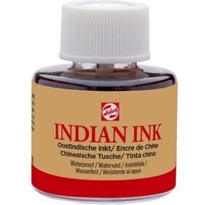 Talens 44357002 - Oostindische inkt - Zwart 700 - Potje 11ml