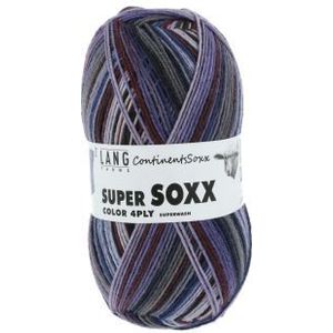 Lang Yarns - Super Soxx - 4draads - 100 gram - Kleur 401