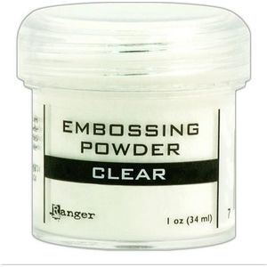 Ranger embossing Powder - Potje 34ml - clear