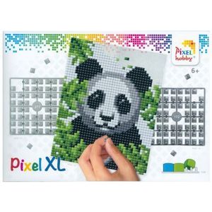 28029 Pixelhobby - Pixel XL op 4 basisplaten - Panda